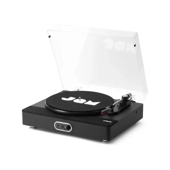 Jam Sound Stream+ Bluetooth Wireless Turntable Record Player (Matte Black) – Image 1