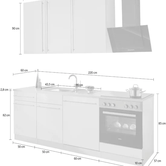 Küche Chicago wiho kitchens – elegantes Design – Image 5