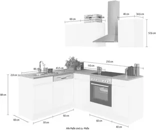 Eckküche „Roth" von OPTIFIT – Minimalistisches Design – Image 4
