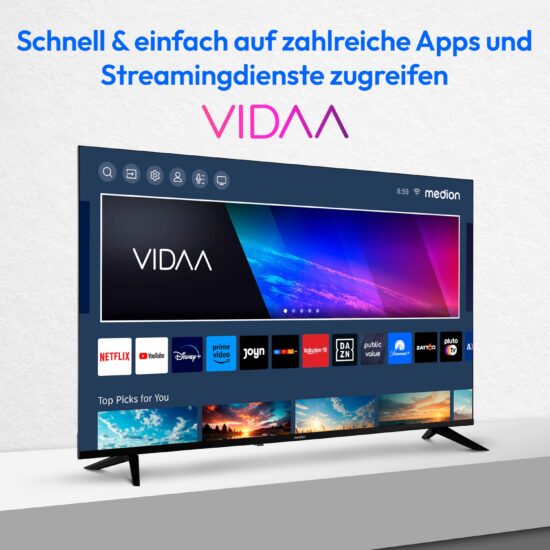 MEDION LIFE X15056 MD33100 – 50 Zoll 4K UHD QLED Smart TV mit HDR10, – Image 7
