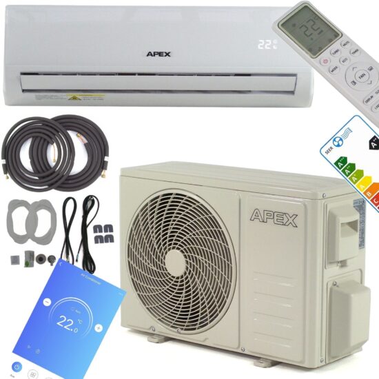Split-Klimaanlage Apex 12IR 12000 BTU – Effiziente 4-in-1 Klimatisierung für höchsten Wohnkomfort – Image 1