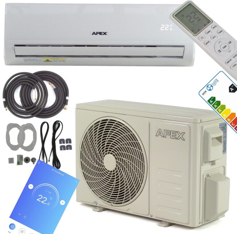Split-Klimaanlage Apex 12IR 12000 BTU – Effiziente 4-in-1 Klimatisierung für höchsten Wohnkomfort