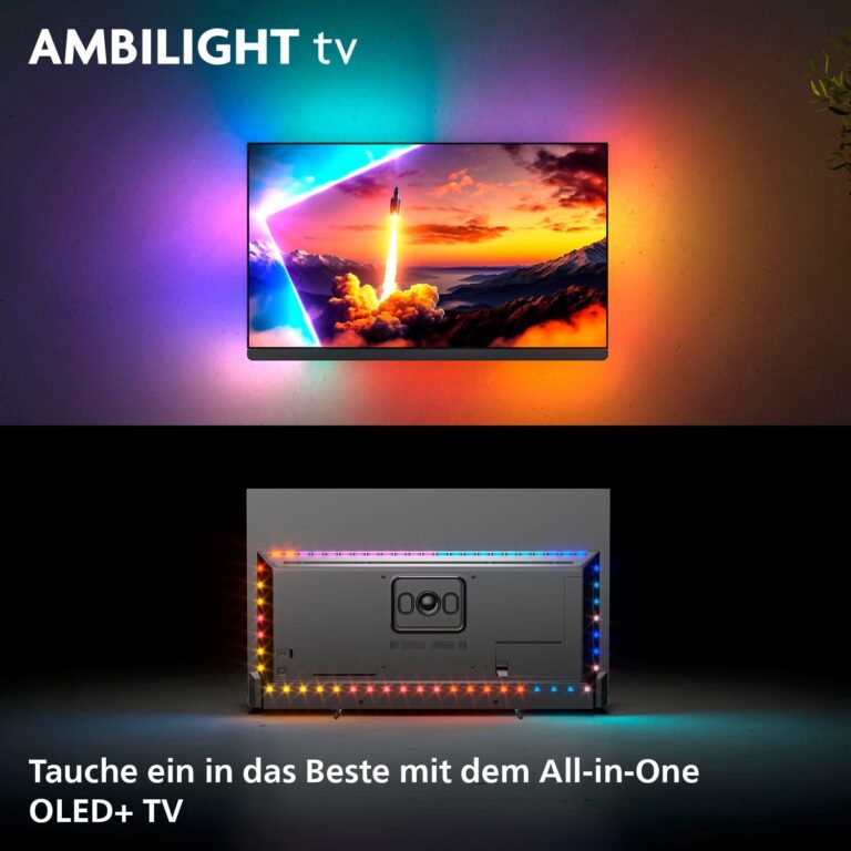 Fernseher Philips OLED910 – 4K OLED Smart TV mit 3-seitigem Ambilight