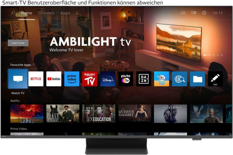 Fernseher Philips PUS8600 – QLED Ambilight Smart TV