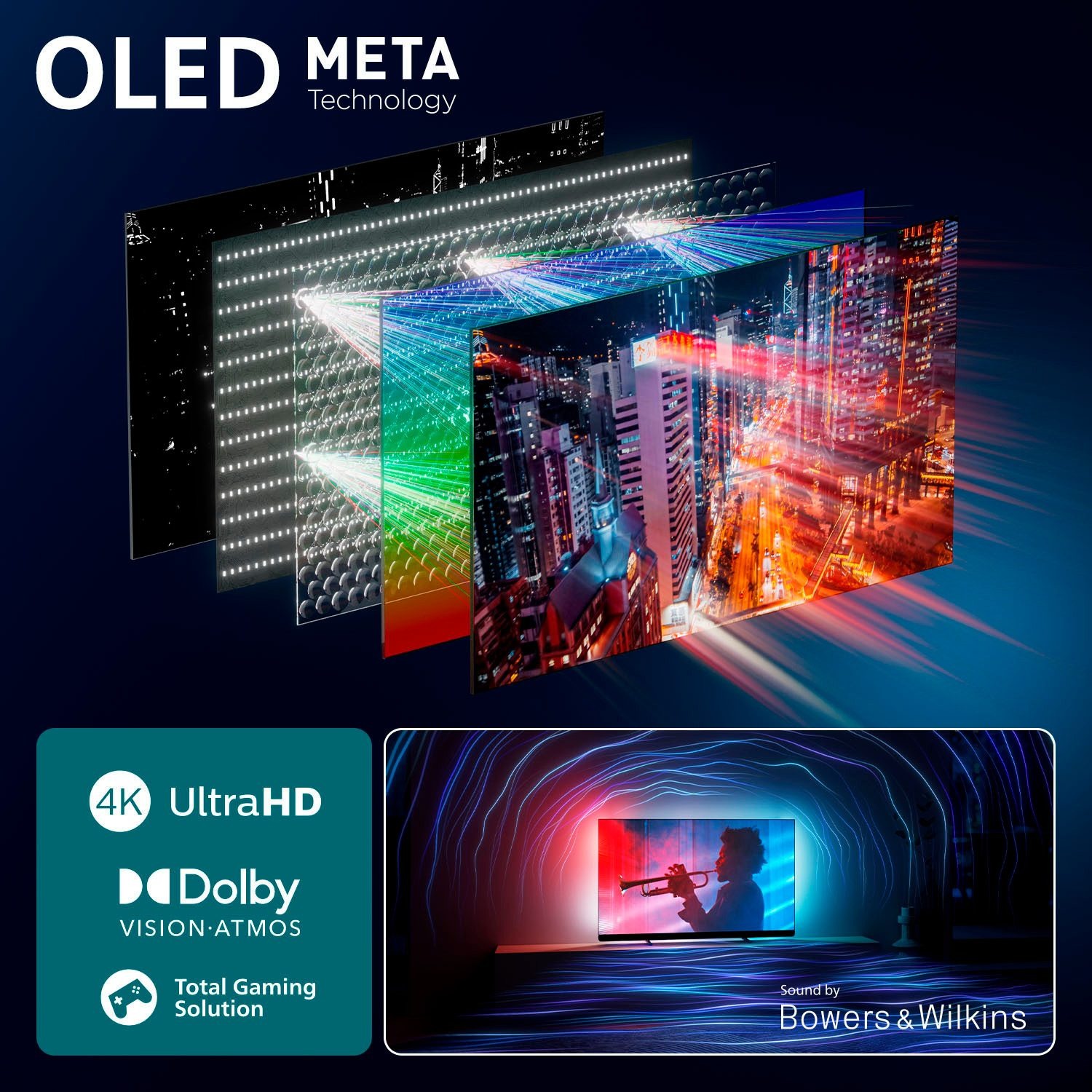 Fernseher Philips OLED910 – 4K OLED Smart TV mit 3-seitigem Ambilight – Image 4