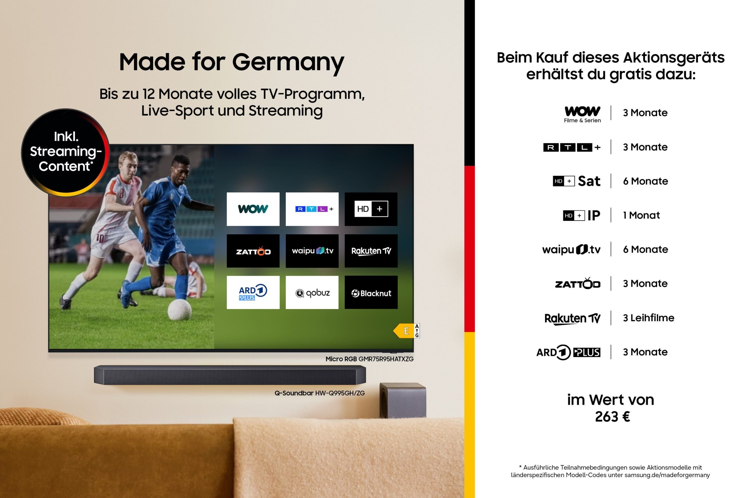 Fernseher Samsung QLED 4K Q7F2 75" – brillante Farben und smarte KI für unvergessliche Unterhaltung – Image 7