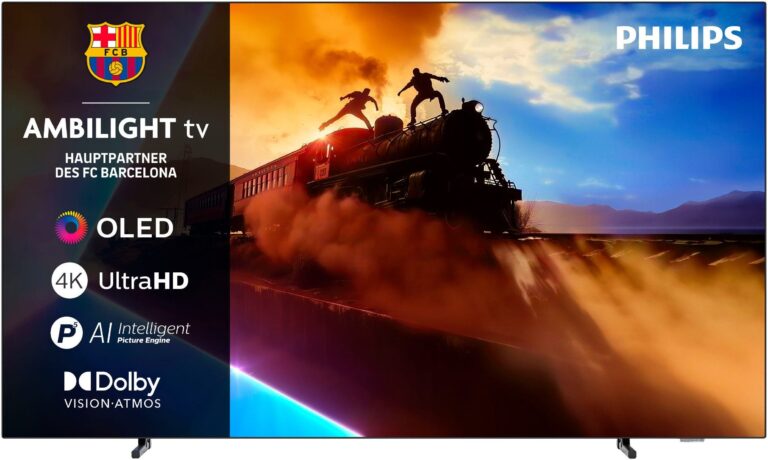 Fernseher Philips 65OLED760 – 65 Zoll OLED TV mit 3-seitigem Ambilight