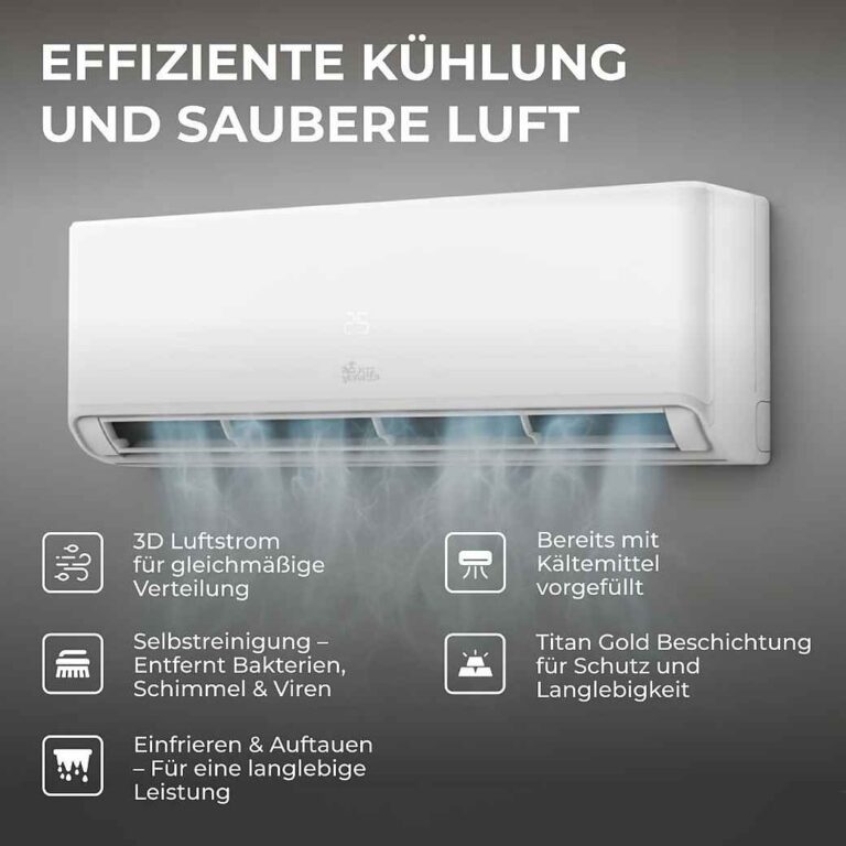 Split-Klimaanlage Kältebringer 12000 BTU – Energieeffiziente Klimatisierung für jede Jahreszeit