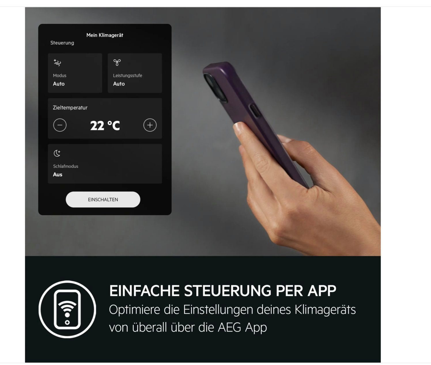 Mobile Klimaanlage AEG AXP26U339CW Comfort 6000 – Smarte und energieeffiziente Kühlung für Ihr Zuhause – Image 4