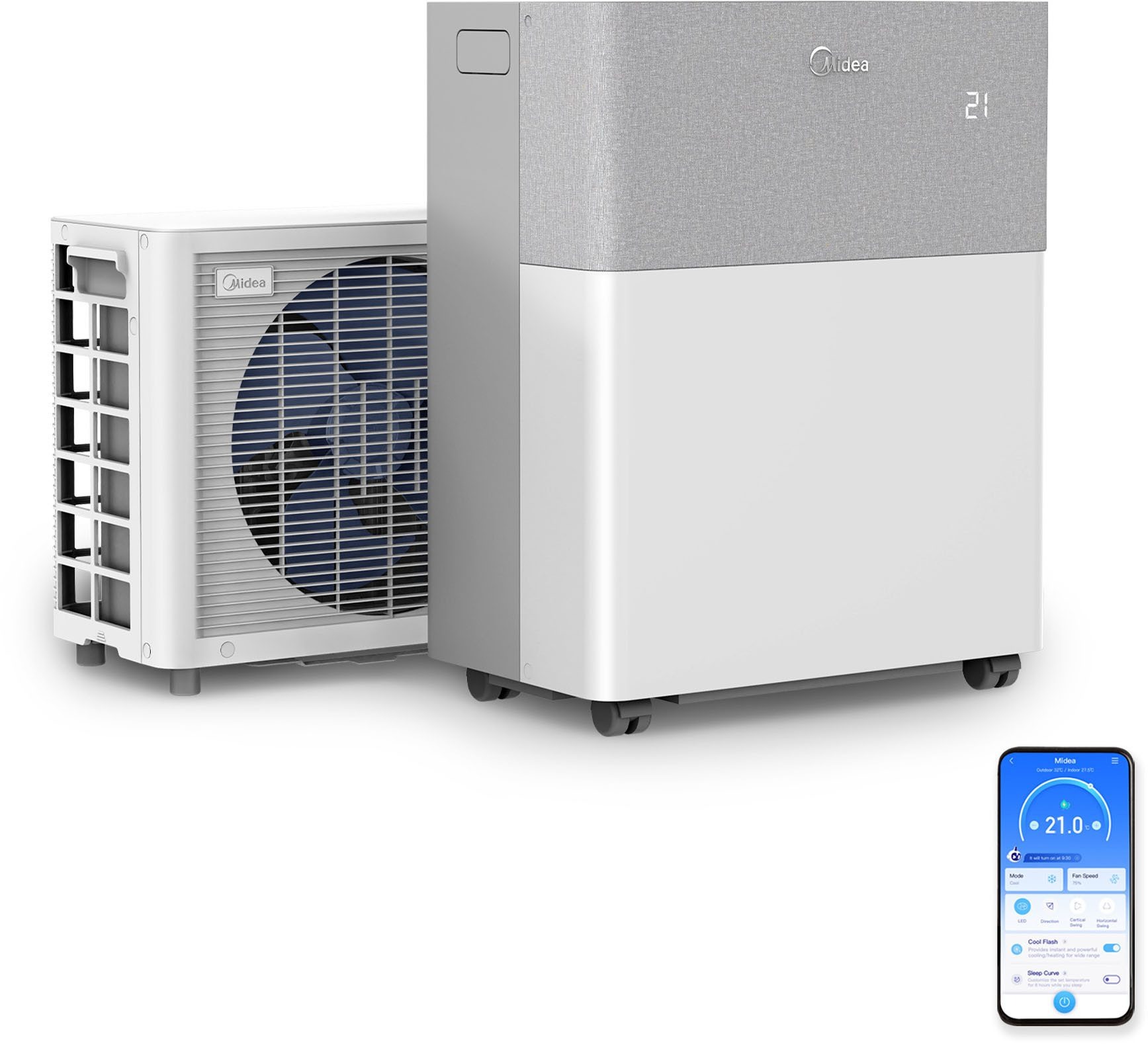 Split-Klimaanlage Midea PortaSplit 12000 BTU – Flexible Ganzjahreslösung mit smarter Inverter – Image 4