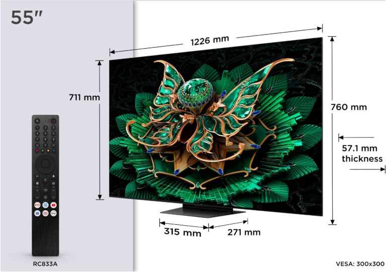 Fernseher TCL 55Q7CX1 – brillantes Mini-LED