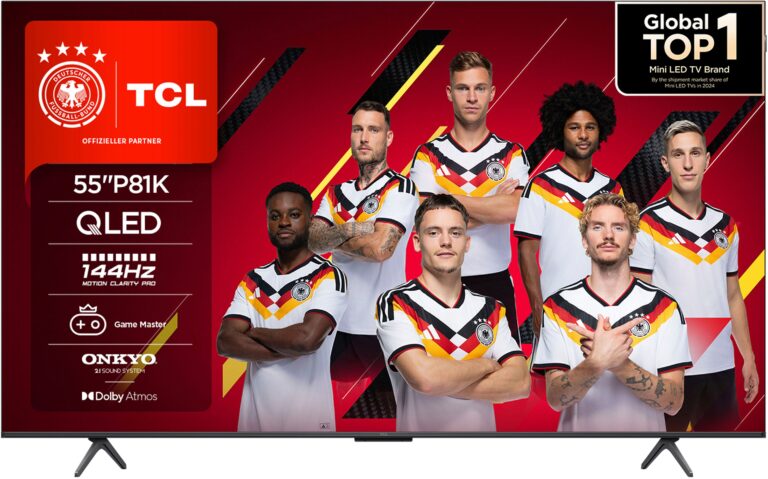 Fernseher TCL 55P81KX2 55" – QLED mit 144Hz, Game Master HDMI 2.1 und Google TV