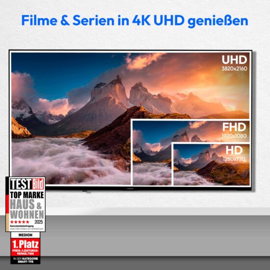 MEDION LIFE X8432504 MD843600 – 4K QLED Smart TV mit Dolby Vision, – Image 6
