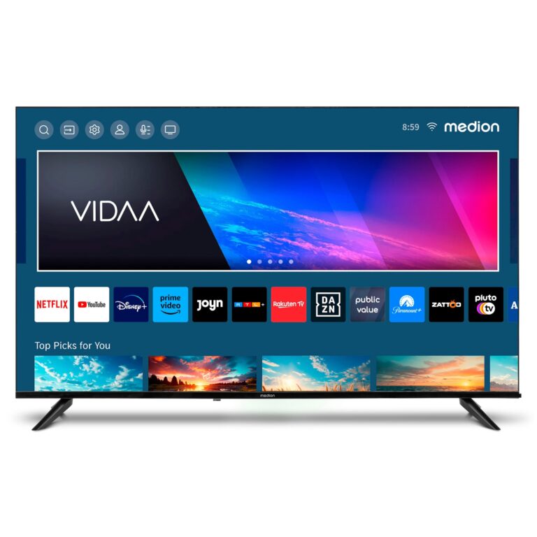 MEDION LIFE X15056 MD33100 – 50 Zoll 4K UHD QLED Smart TV mit HDR10,