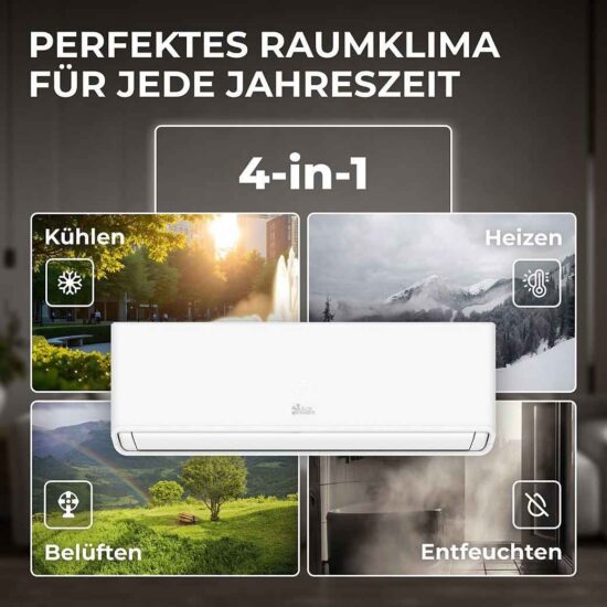 Split-Klimaanlage Kältebringer 12000 BTU – Energieeffiziente Klimatisierung für jede Jahreszeit – Image 2