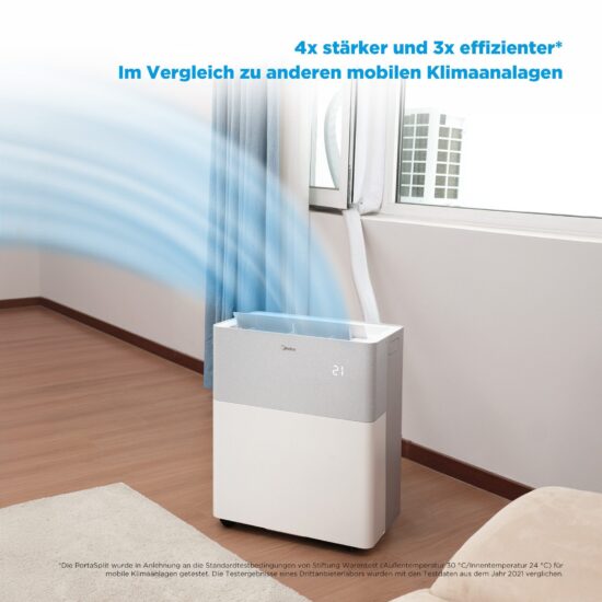 Split-Klimaanlage Midea PortaSplit 8000 BTU – Plug-and-Play Klimakomfort ohne Bohren – Image 4