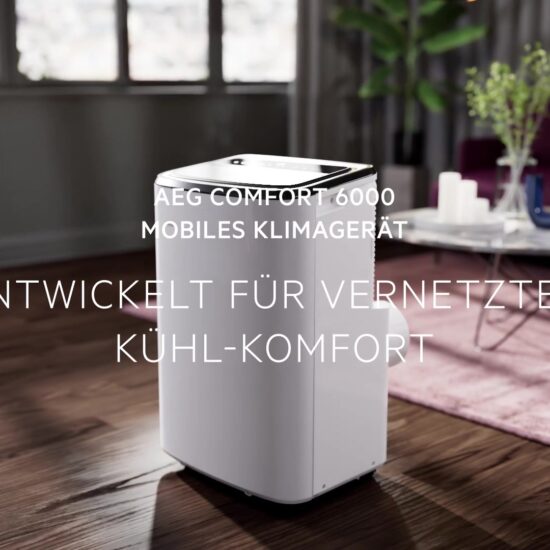 Mobile Klimaanlage AEG AXP26U339CW Comfort 6000 – Smarte und energieeffiziente Kühlung für Ihr Zuhause – Image 2