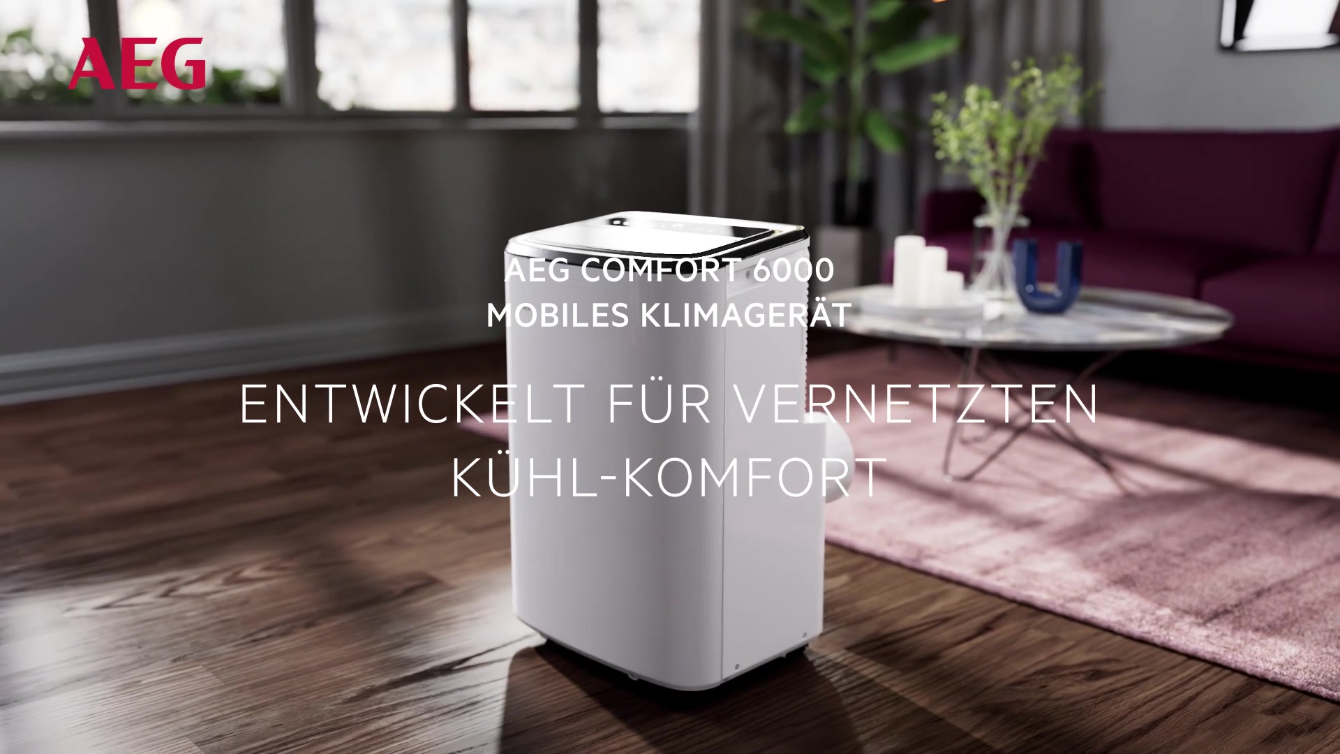 Mobile Klimaanlage AEG AXP26U339CW Comfort 6000 – Smarte und energieeffiziente Kühlung für Ihr Zuhause – Image 2