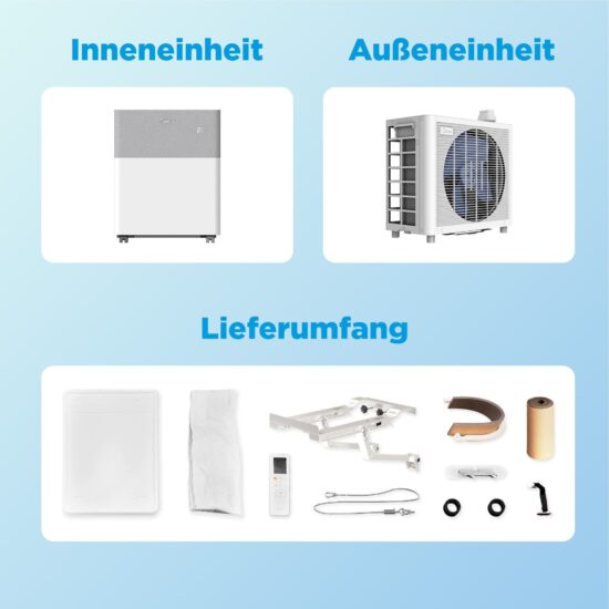 Split-Klimaanlage Midea PortaSplit Cool 8000 BTU – Flexible Plug-and-Play Kühlung ohne Montage – Image 7