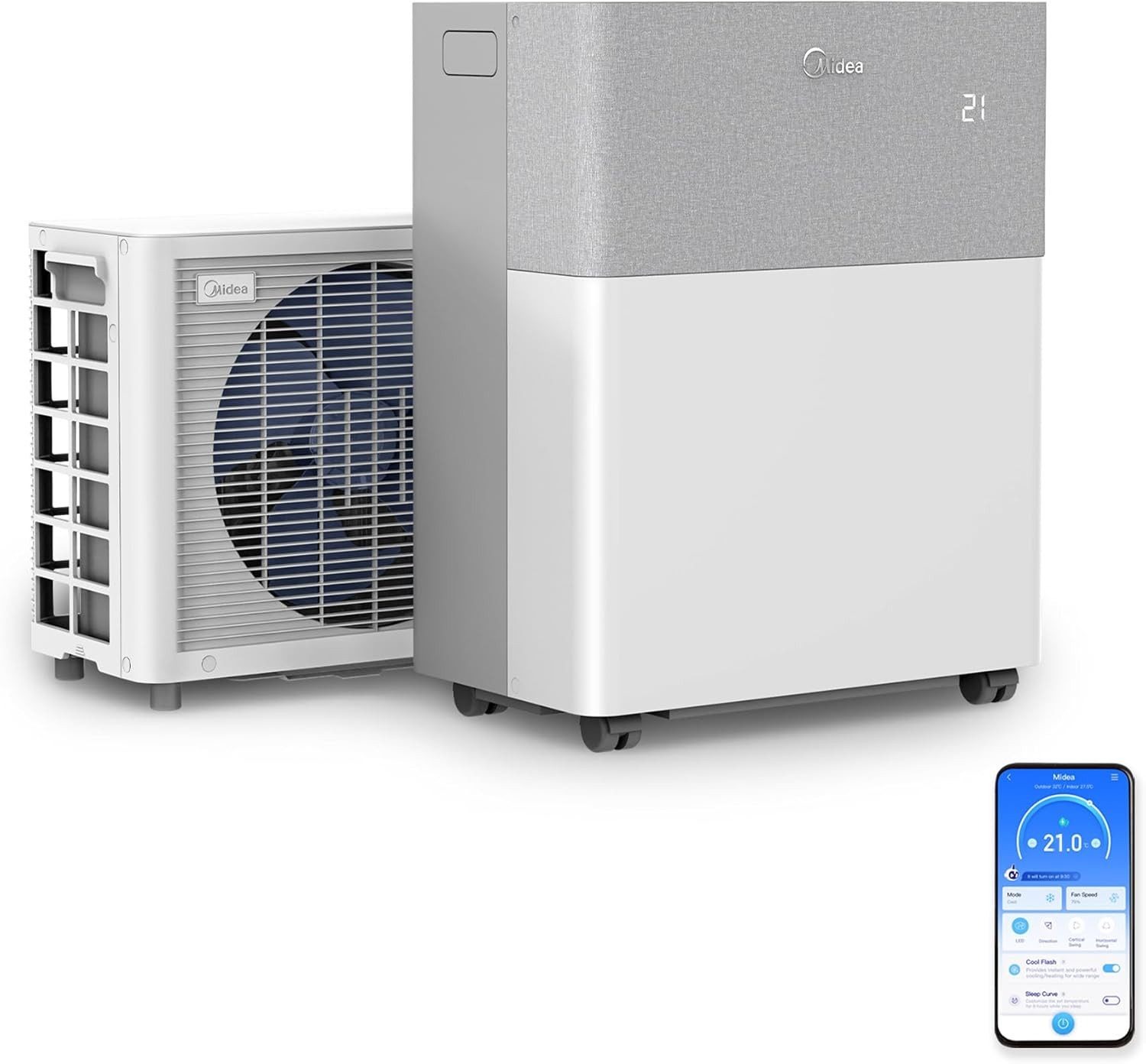 Split-Klimaanlage Midea PortaSplit S0KJE0BF – Flexible 4-in-1 Klimatisierung für jede Jahreszeit – Image 6