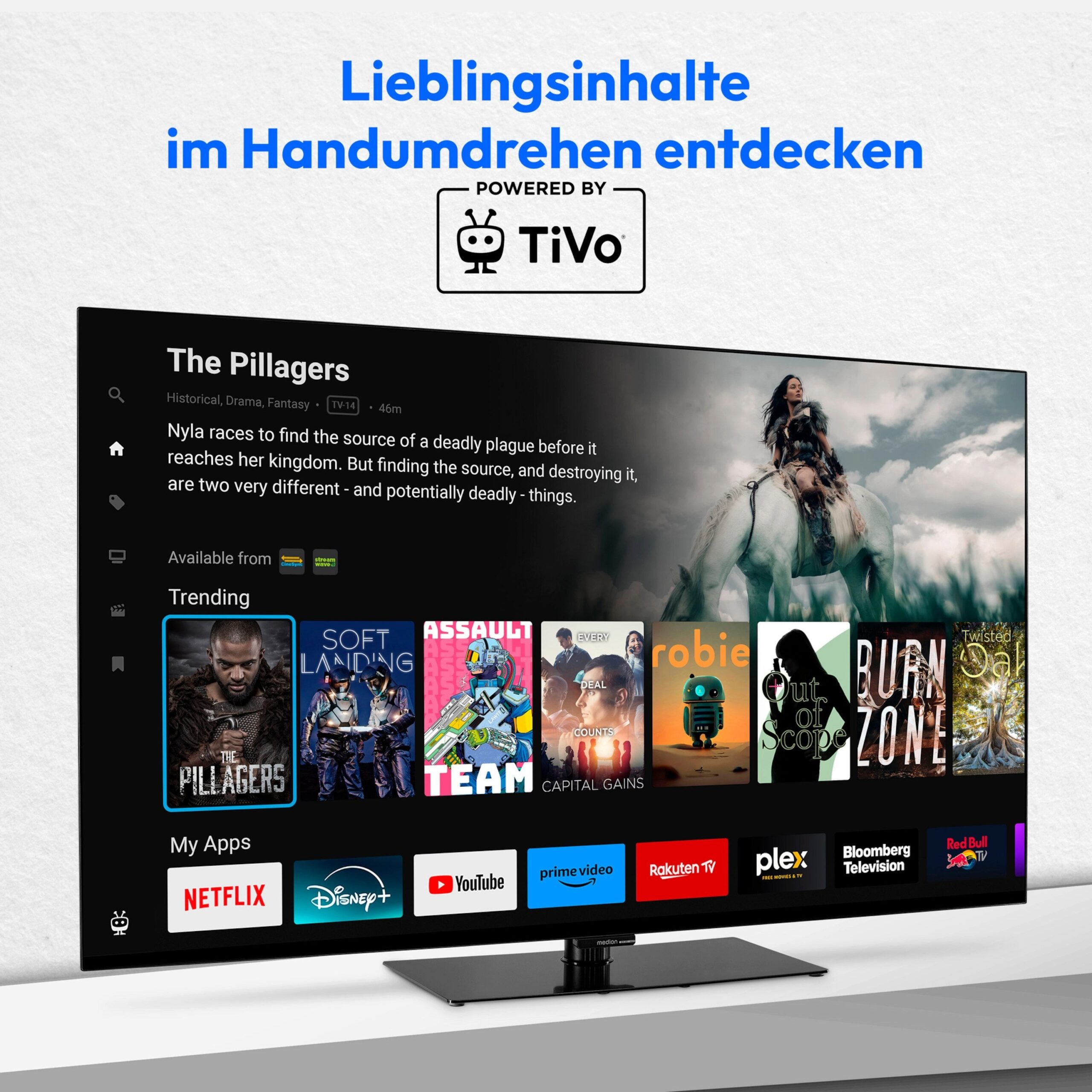Fernseher Medion X8552508 MD855901 OLED 4K Ultra HD TiVo Smart TV – Image 5