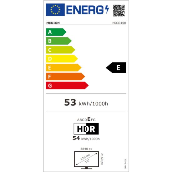 MEDION LIFE X15056 MD33100 – 50 Zoll 4K UHD QLED Smart TV mit HDR10, – Image 5