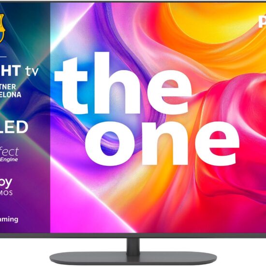 Fernseher Philips PUS9000 – 4K QLED mit 3-seitigem Ambilight, P5 Picture Engine,