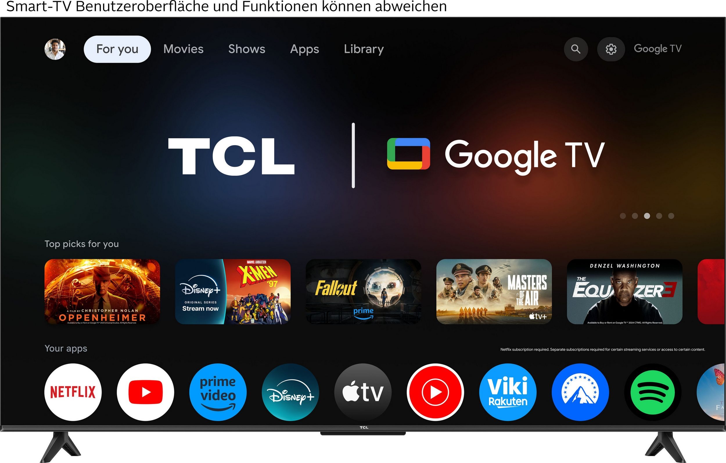 Fernseher TCL 55V6C 4K Ultra HD LED Smart TV – 55" Direct LED mit HVA-Panel – Image 4