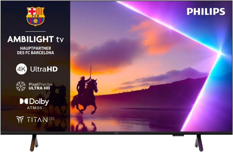Smart TV Philips 75PUS8500/12 – 75 Zoll 4K LED mit 3-seitigem Ambilight,