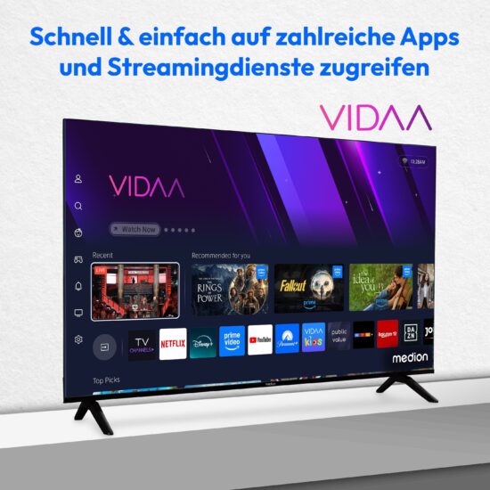 MEDION LIFE X8502508 MD850601 – 50 Zoll 4K QLED Smart TV – Image 5