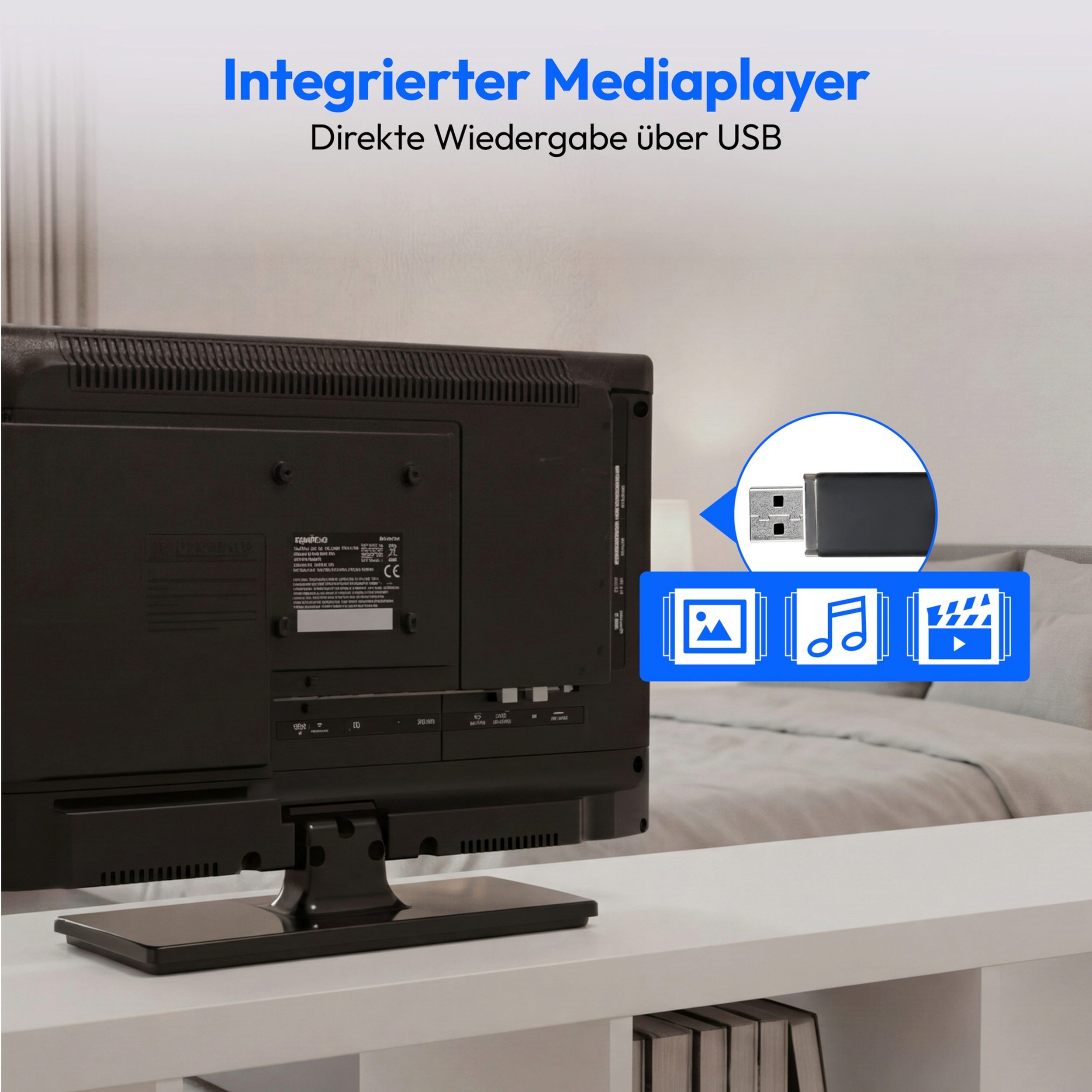 MEDION LIFE E8192500 MD819000 – 19 Zoll HD Fernseher mit Car-Adapter, – Image 2