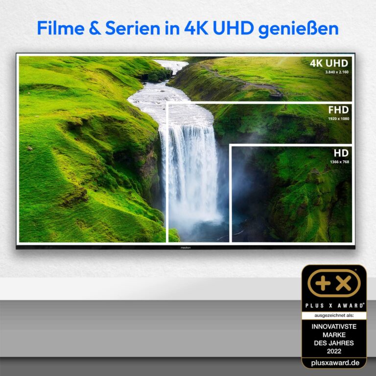 MEDION LIFE X15056 MD33100 – 50 Zoll 4K UHD QLED Smart TV mit HDR10,