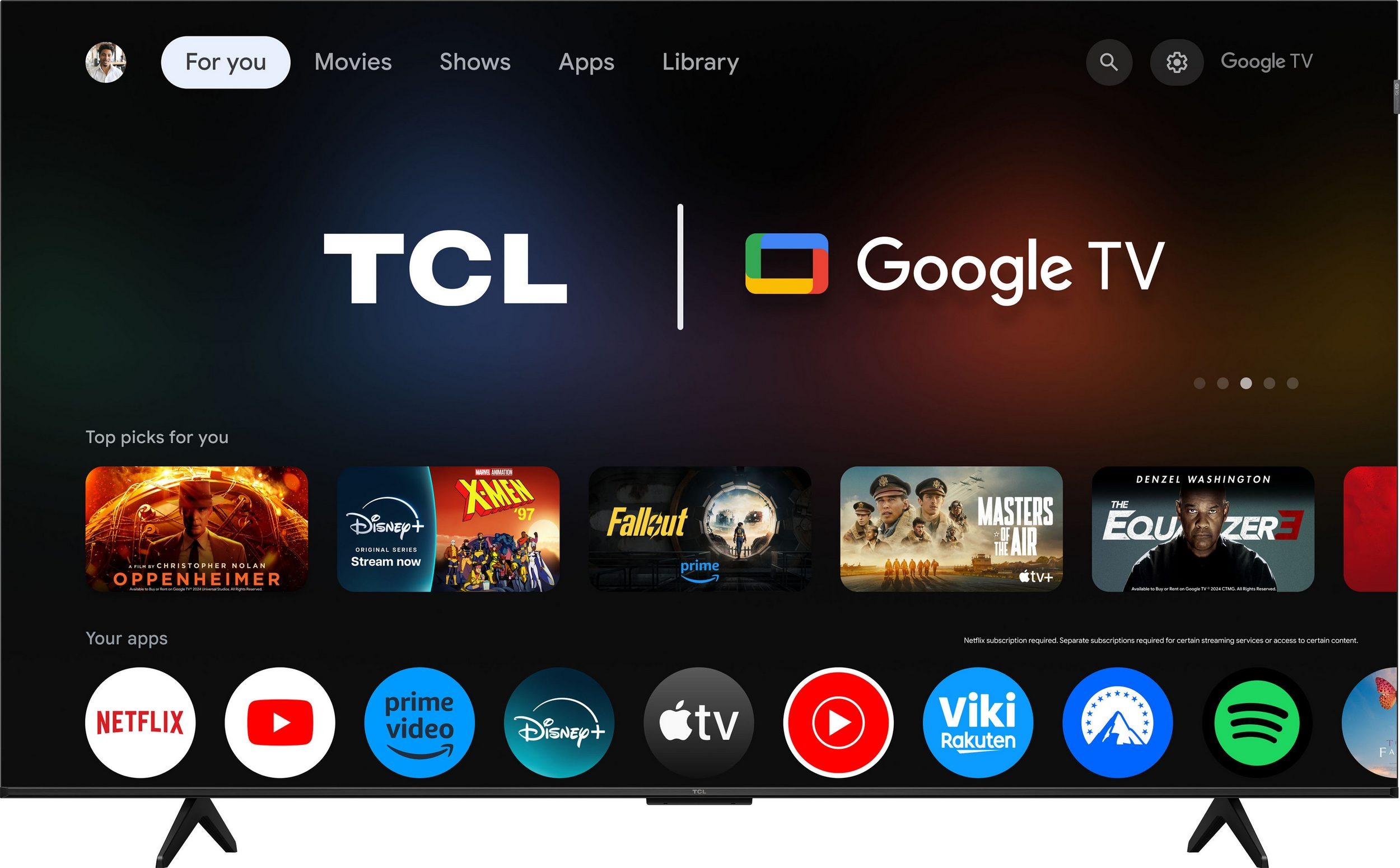 TCL QLED 4K 75P71KX1 – 75 Zoll QLED 4K Smart TV mit Google TV, HVA-Panel – Image 1