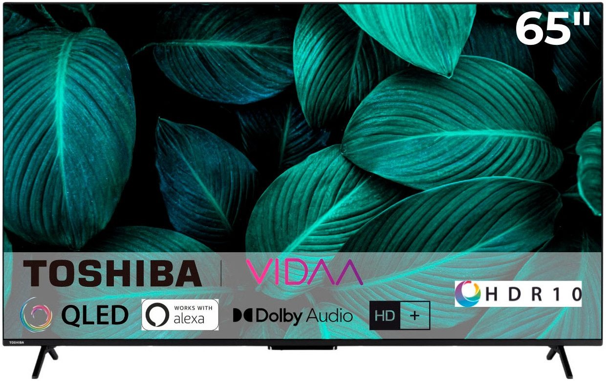 Toshiba 65 Zoll QLED 4K Smart TV – Ultra HD QLED Flat TV mit Triple Tuner – Image 1