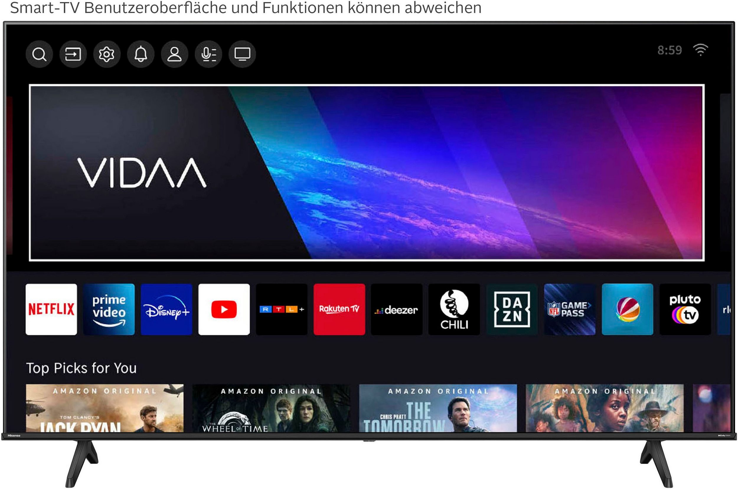Hisense 50E6NT 50 Zoll 4K Ultra HD Smart TV – mit Dolby Vision, Precision Color, – Image 4