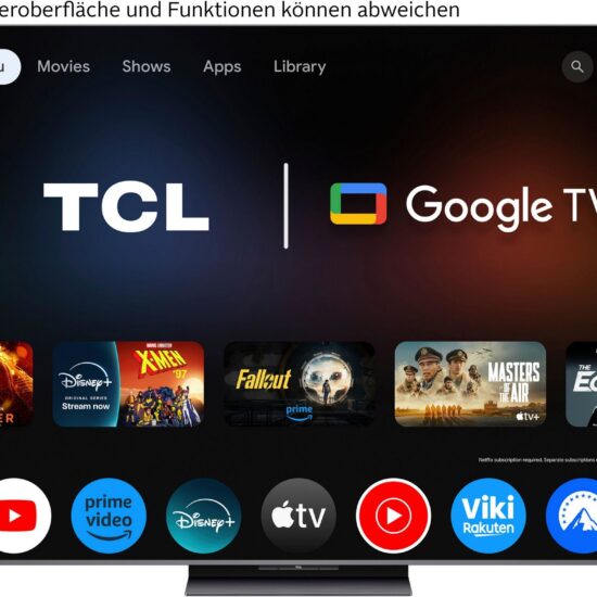 TCL 65Q8CX7 65 Zoll QD Mini LED 4K Ultra HD Smart TV – mit CrystGlow WHVA-Panel