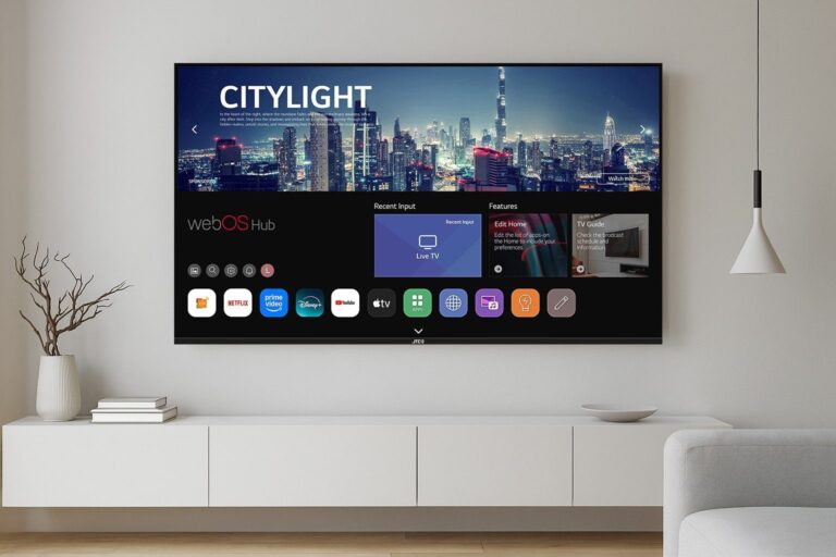JTC 50" 4K Ultra HD Smart TV – mit webOS, Triple-Tuner, HDR, Dolby Digital Plus