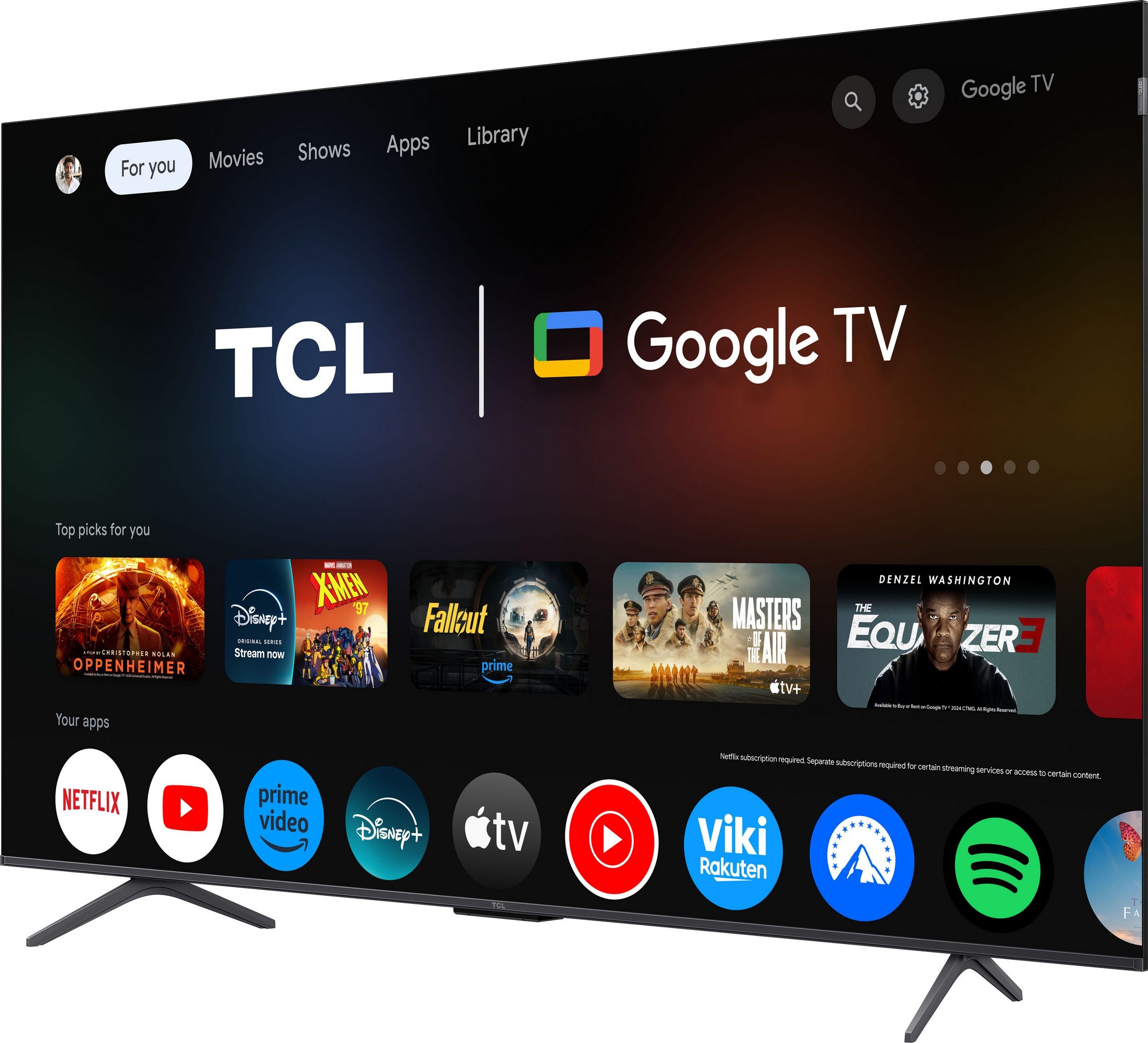 Fernseher TCL 65P81KXB 65" – QLED mit 144 Hz und Google TV für das perfekte Heimkinoerlebnis – Image 3