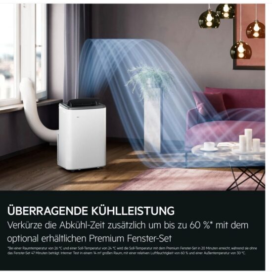Mobile Klimaanlage AEG AXP26U339CW Comfort 6000 – Smarte und energieeffiziente Kühlung für Ihr Zuhause – Image 3