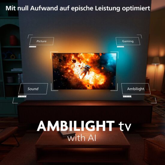 Fernseher Philips OLED810 – 4K OLED Smart TV mit 3-seitigem Ambilight – Image 7
