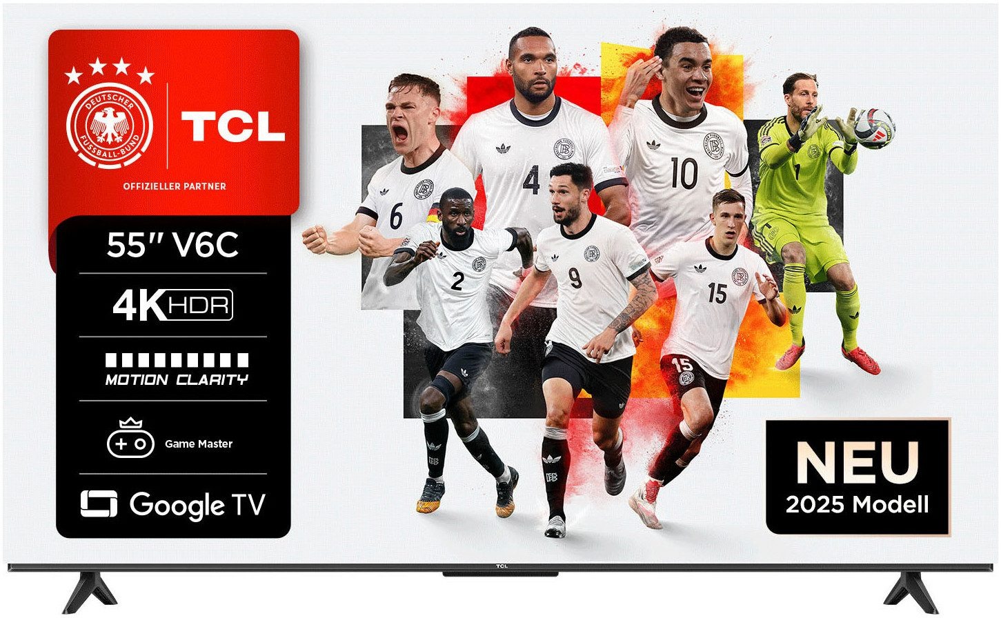 Fernseher TCL 55V6C 4K Ultra HD LED Smart TV – 55" Direct LED mit HVA-Panel – Image 1