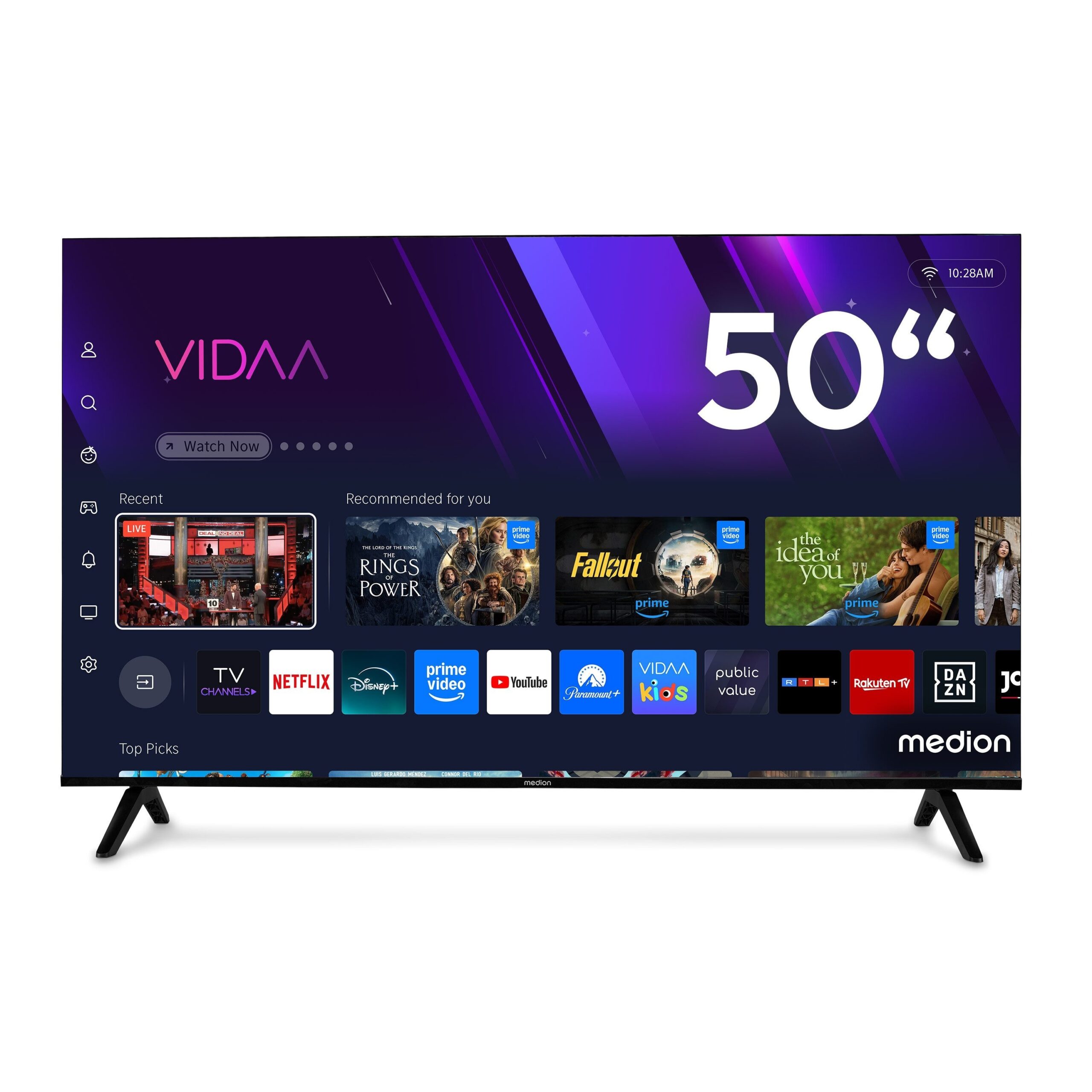 MEDION LIFE X8502508 MD850601 – 50 Zoll 4K QLED Smart TV – Image 1