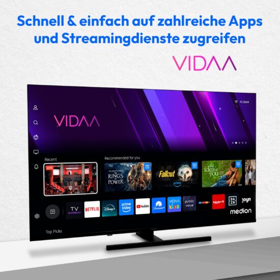 MEDION LIFE X8432504 MD843600 – 4K QLED Smart TV mit Dolby Vision, – Image 2