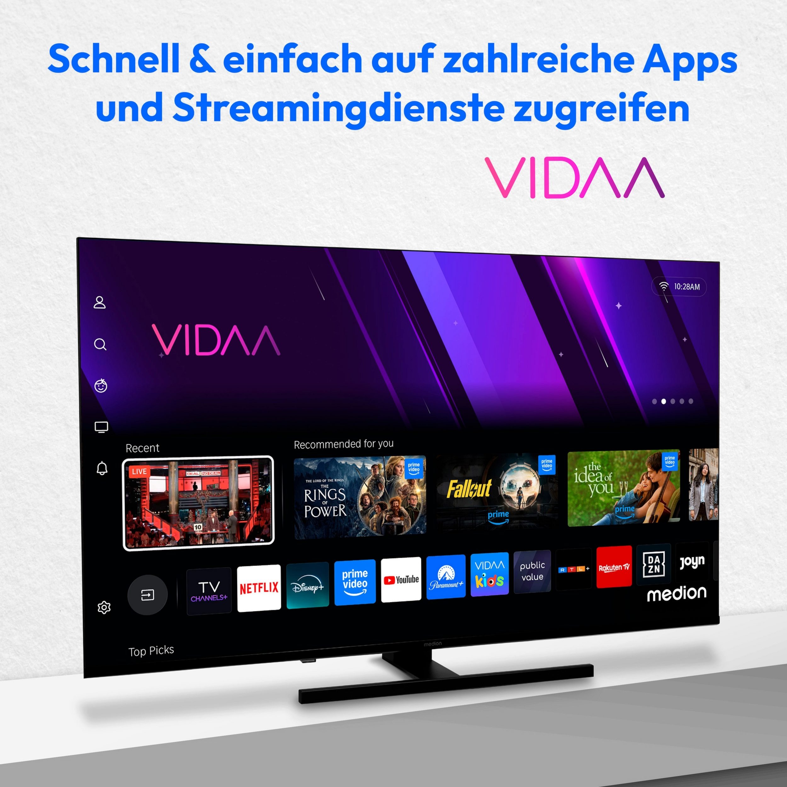 MEDION LIFE X8432504 MD843600 – 4K QLED Smart TV mit Dolby Vision, – Image 2