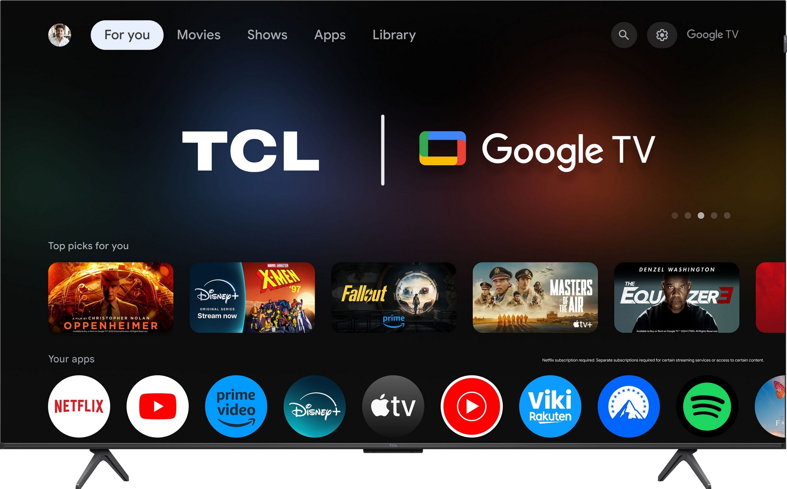 Fernseher TCL 55P81KX2 55" – QLED mit 144Hz, Game Master HDMI 2.1 und Google TV – Image 1