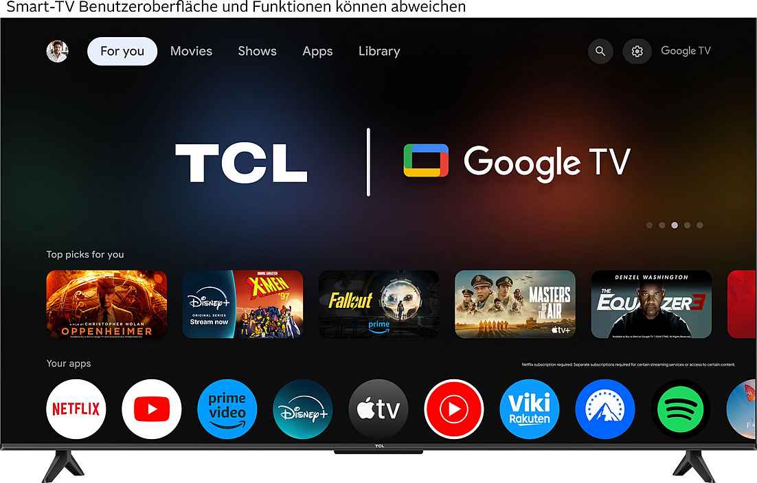 Fernseher TCL 55V6C 4K Ultra HD LED Smart TV – 55" Direct LED mit HVA-Panel – Image 2