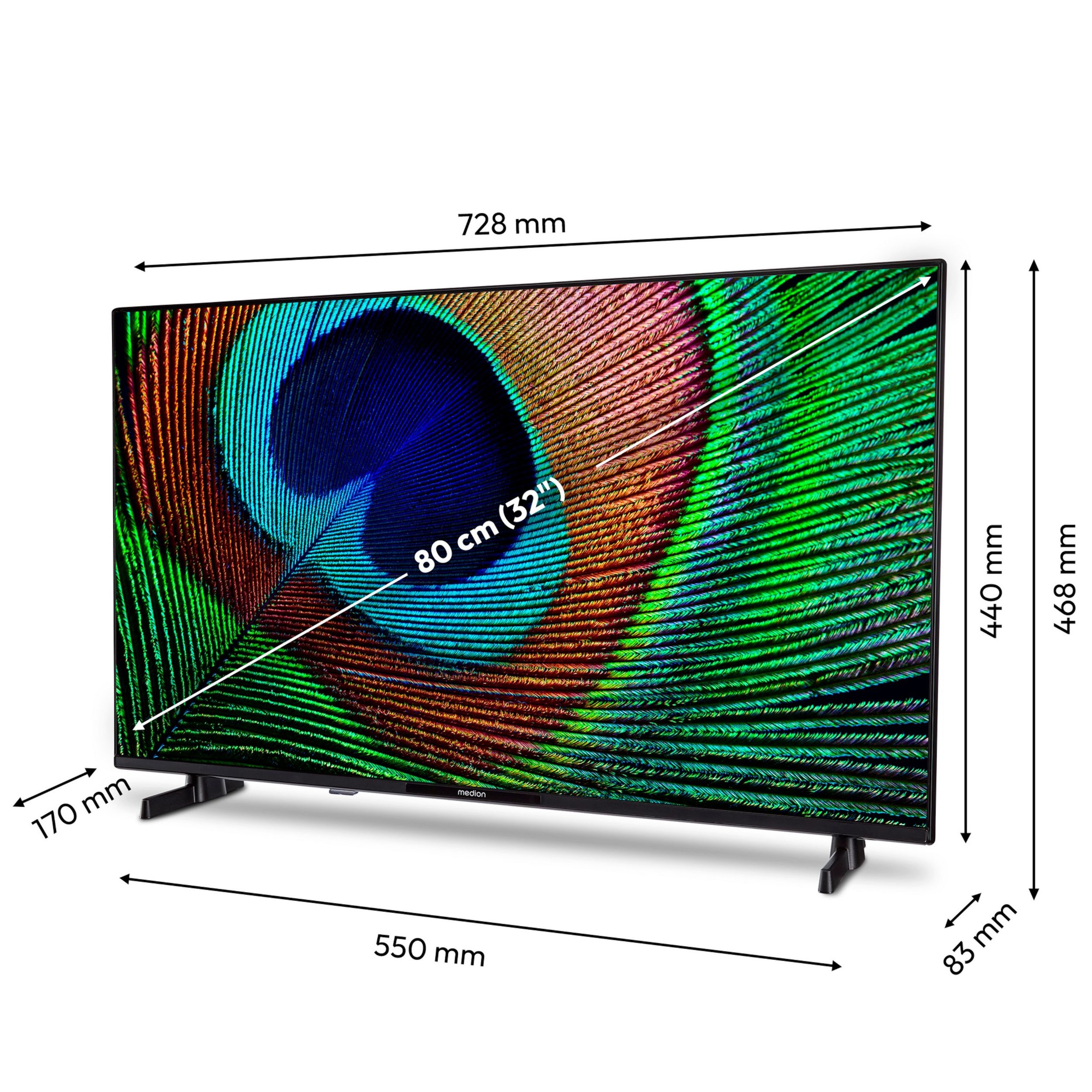 MEDION LIFE P8322500 MD832100 – 32 Zoll Full HD Android Smart TV mit HDR – Image 3