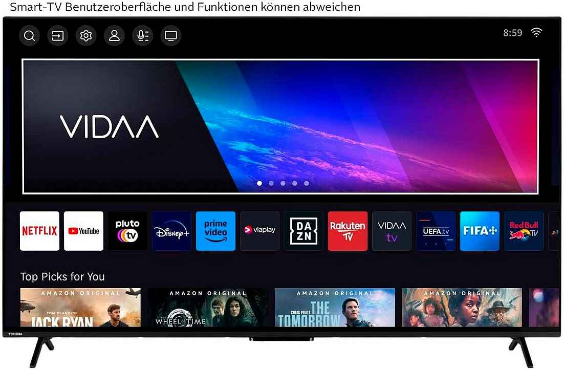 Toshiba 65 Zoll QLED 4K Smart TV – Ultra HD QLED Flat TV mit Triple Tuner – Image 2