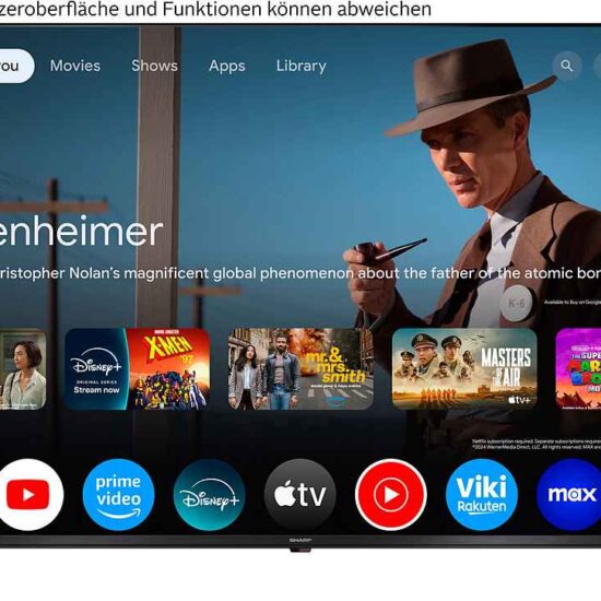 Sharp 4K Ultra HD QLED Google TV – mit QLED großer Farbskala, Dolby Vision HDR – Image 1
