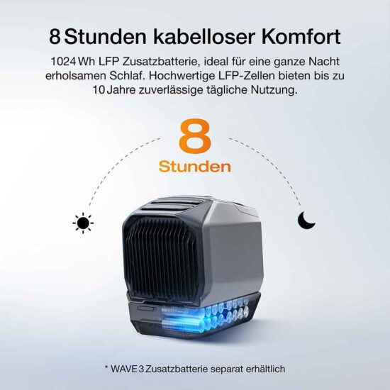 Mobile Klimaanlage EcoFlow WAVE 3 – Leistungsstarke Kühlung und Heizung für unterwegs – Image 2